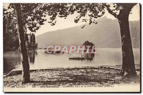 Cartes postales La Savoie Aix les Bains Le Grand Port et la Dent du Chat