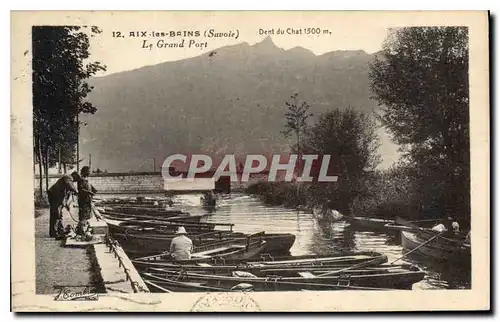 Ansichtskarte AK Aix les Bains Savoie Le Grand Port