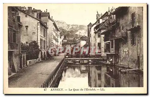 Ansichtskarte AK Annecy Le Quai de l'Eveche