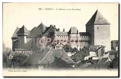 Cartes postales Annecy Le Chateau vu du Pont Neuf