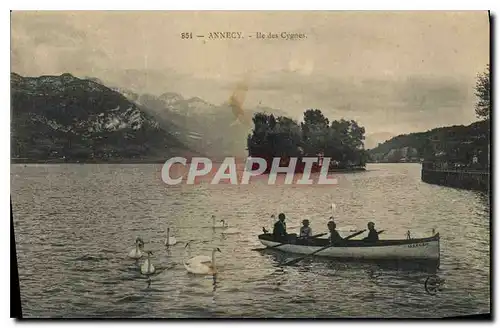 Cartes postales Annecy Ile des Cygnes