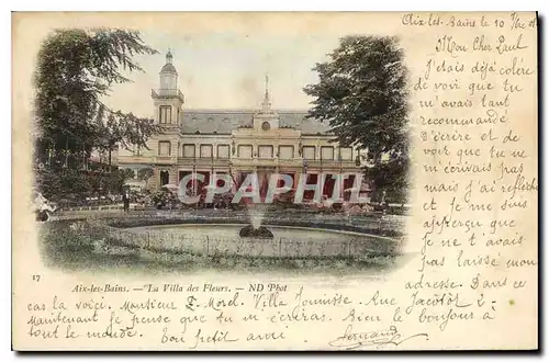 Cartes postales Aix les Bains La Villa des Fleurs