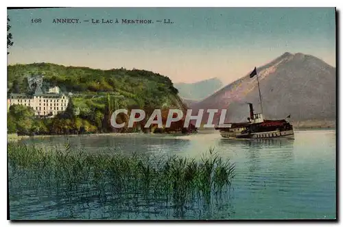 Cartes postales Annecy Le Lac a Menthon Bateau