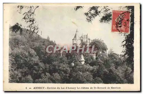 Ansichtskarte AK Annecy Environ du Lac d'Annecy Le Chateau de St Bernard de Menthon