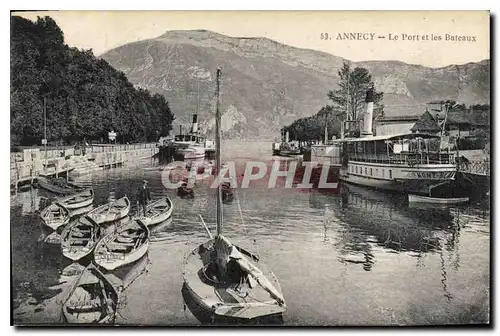 Cartes postales Annecy Le Port et les Bateaux