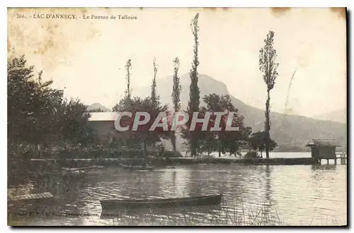 Ansichtskarte AK Lac d'Annecy Le Ponton de Talloire