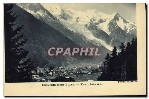 Cartes postales Chamonix Mont Blanc Vue generale