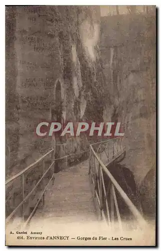 Ansichtskarte AK Environs d'Annecy Gorges du Fier Les Crues