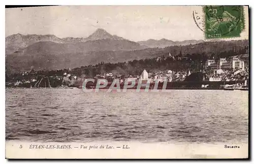 Cartes postales Evian les Bains Vue prise du Lac