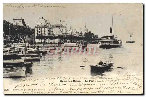 Cartes postales Evian les Bains le Port Bateaux