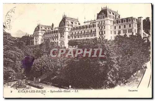 Cartes postales Evian les Bains Le Splendide Hotel