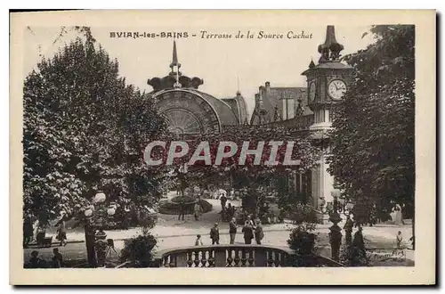 Cartes postales Evian les Bains Terrasse de la Source Cachat