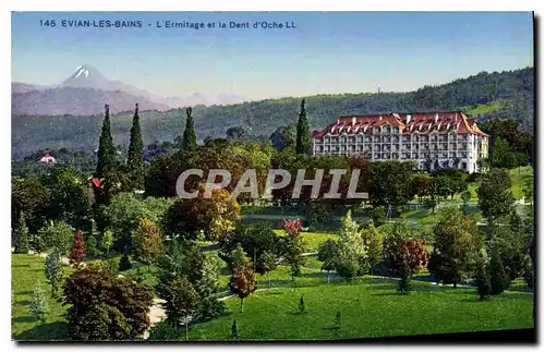 Cartes postales Evian les Bains L'Ermitage et la Dent d'Oche