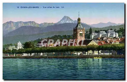 Cartes postales Evian les Bains Vue prise du Lac