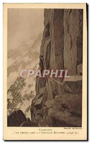 Cartes postales Chamonix Une Petite Vire a l'Aiguille Ravanel