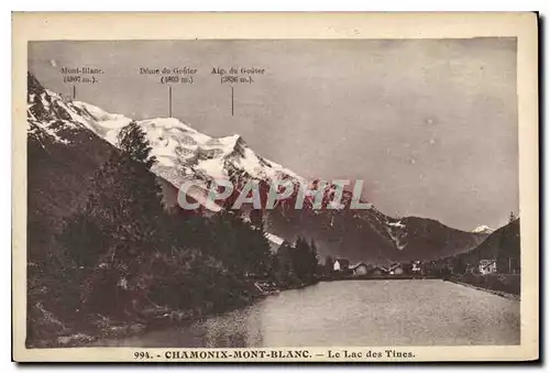 Cartes postales Chamonix Mont Blanc Le Lac des Tines