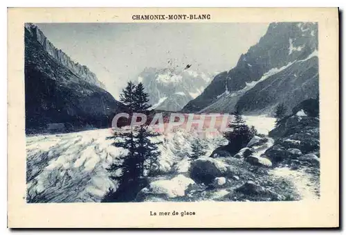 Cartes postales Chamonix Mont Blanc La mer de glace