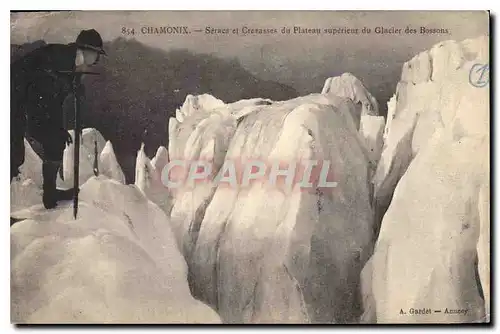 Ansichtskarte AK Chamonix Seracs et Crerasses du Plateau superieur du Glacier des Bossons