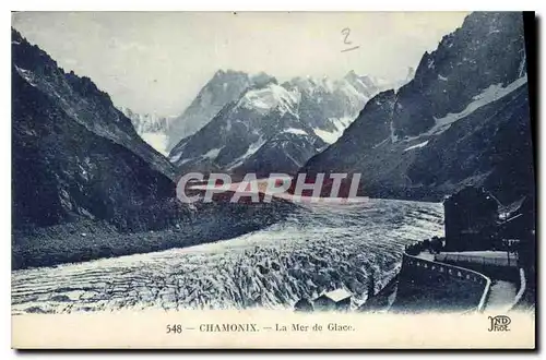 Cartes postales Chamonix La Mer de Glace