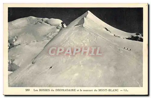 Ansichtskarte AK Les Bosses du Dromadaire et le sommet du Mont Blanc