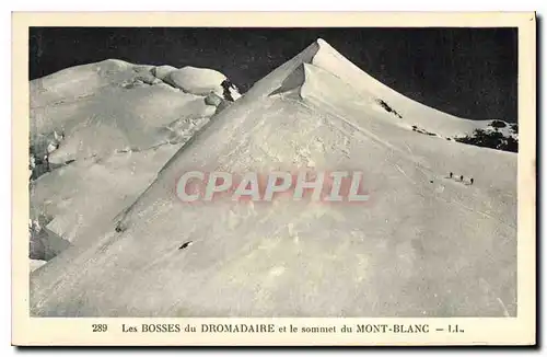 Cartes postales Les Bosses du Dromadaire et le sommet du Mont Blanc