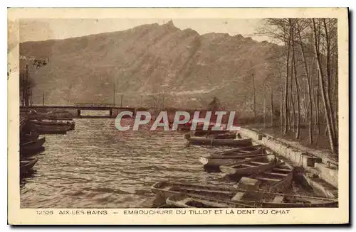 Cartes postales Aix les Bains Embouchure du Tillot et la Dent du Chat