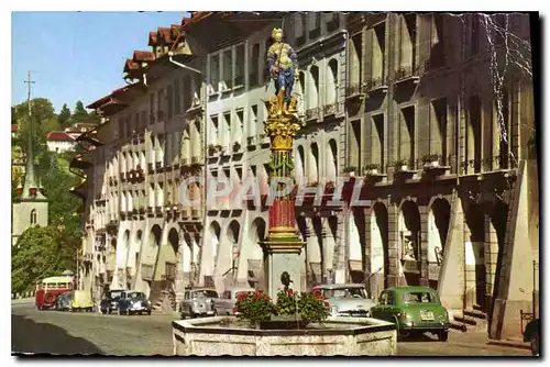 Moderne Karte Berne La Fontaine de la Justice