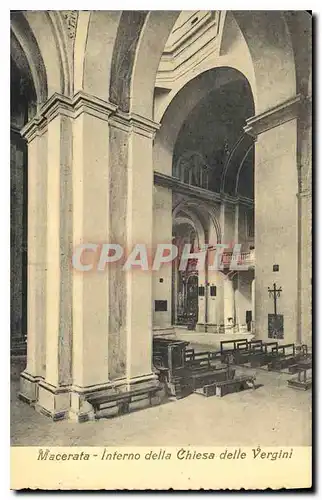 Cartes postales Macerata Interno della Chiesa delle Vergini