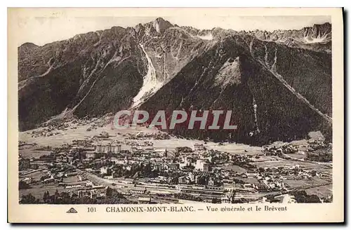 Cartes postales Chamonix Mont Blanc Vue generale et le Brevent