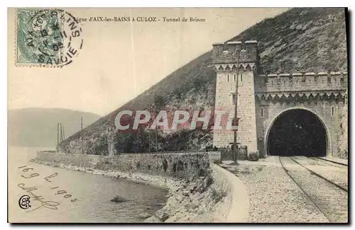 Cartes postales Ligne d'Aix les Bains a Culoz Tunnel de Brison