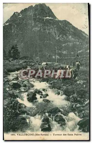 Cartes postales Vallorcine Hte Savoie Torrent des Eaux Noires Vaches