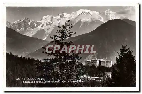 Cartes postales Assy Passy Sancellemoz et le Mont Blanc