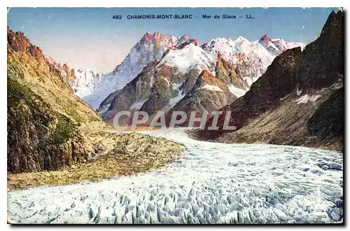 Cartes postales Chamonix Mont Blanc Mer de glace