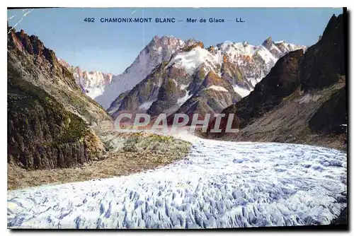 Cartes postales Chamonix Mont Blanc Mer de glace