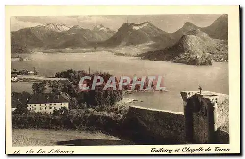 Cartes postales Lac d'Annecy Talloires et Chapelle du Toron