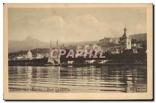 Cartes postales Evian les Bains Vue generale