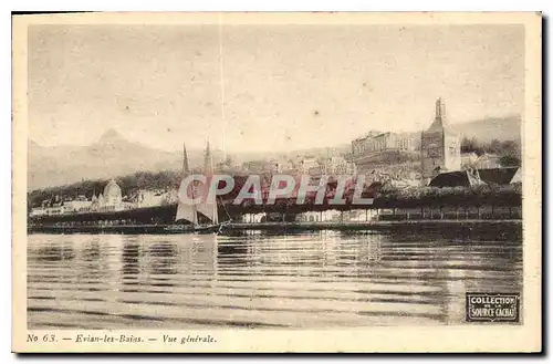 Cartes postales Evian les Bains Vue generale