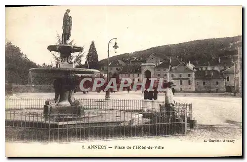 Cartes postales Annecy Place de l'Hotel de Ville