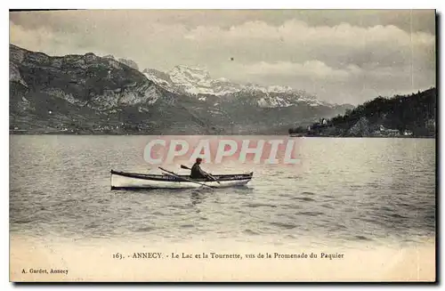 Cartes postales Annecy Le Lac et la Tournette vus de la Promenade du Paquier