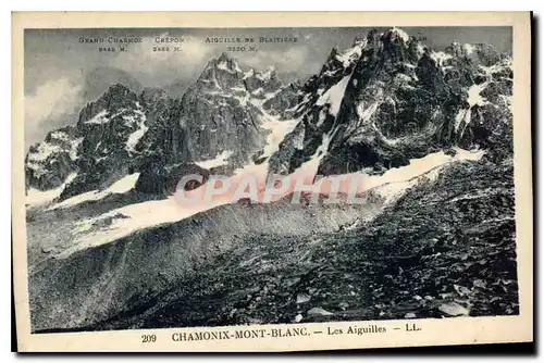 Cartes postales Chamonix Mont Blanc Les Aiguilles