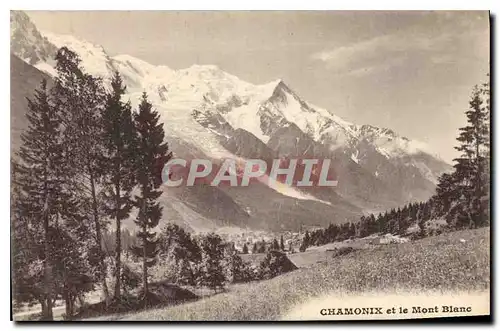 Cartes postales Chamonix et le Mont Blanc