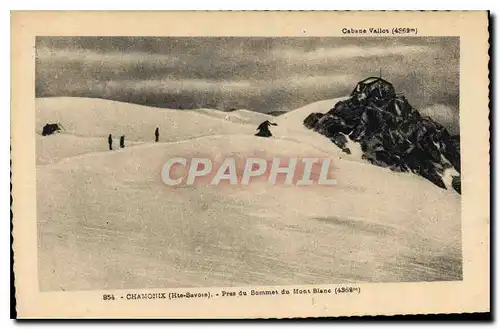 Ansichtskarte AK Chamonix Hte Savoie Pres du Sommet du Mont Blanc