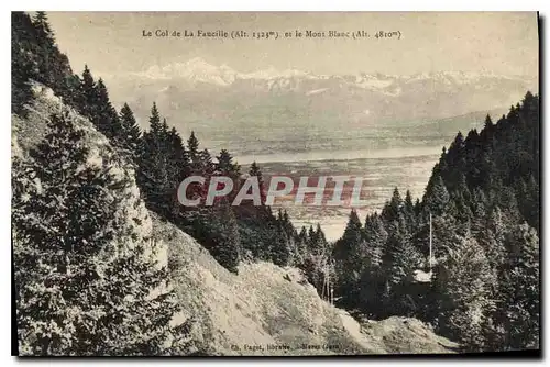 Cartes postales Le Col de la Fancille et le Mont Blanc