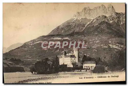 Cartes postales Lac d'Annecy Chateau de Duingt