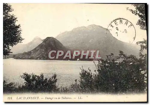 Cartes postales Lac d'Annecy Duingt vu de Talloires