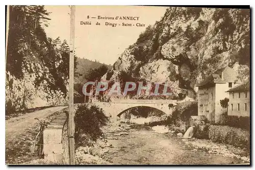 Cartes postales Environs d'Annecy Defile de Dingy Saint Clair