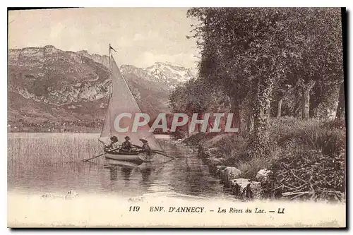 Cartes postales Env d Annecy Les Rives du Lac Bateau