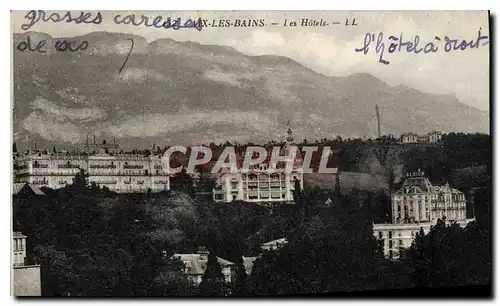 Cartes postales Aix les Bains Les Hotels