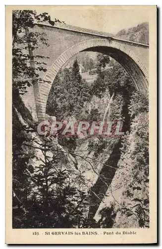 Cartes postales St Gervais les Bains Pont du Diable