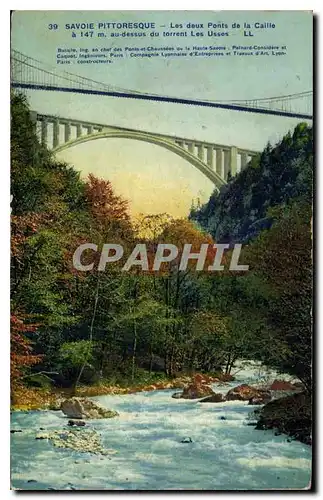 Cartes postales Savoie Pittoresque Les deaux Ponts de la Caille